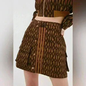 IVY PARK X ADIDAS MONOGRAM SKIRT WILD BROWN SIZE S